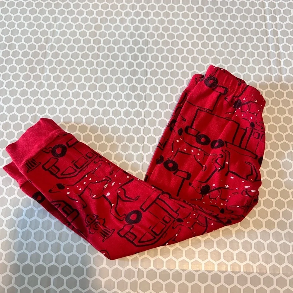 Carter's Red Fire Truck Theme Kids Pajama Set Size 3T